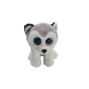 Ty Beanie Boo VelveTy Buff Husky Dog Puppy Plush Stuffed Animal Toy 2017 6"